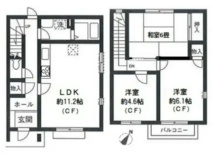 アロッジオ日限山(3LDK)の間取り写真