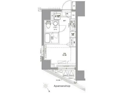 AZEST関内(ワンルーム/3階)の間取り写真