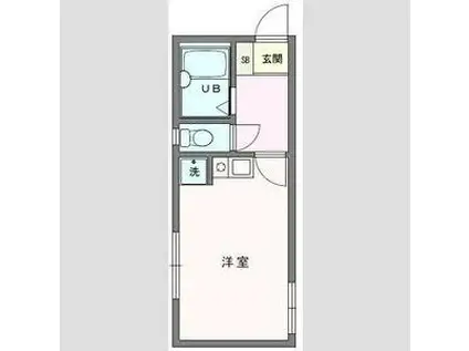 クンストハウス茅ヶ崎館(1K/1階)の間取り写真