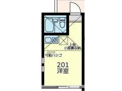 ユナイト港南コットンキャンディー(ワンルーム/2階)の間取り写真