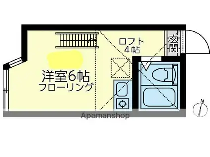 ユナイト根岸ヘルマン・ヘッセ(ワンルーム/2階)の間取り写真