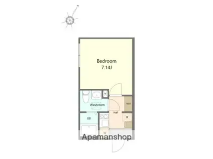 AGRANDE ODAKYU-SAGAMIHARAⅢ(1K/3階)の間取り写真