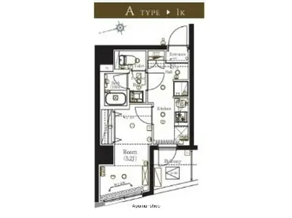 MA-RO弘明寺(1K/2階)の間取り写真