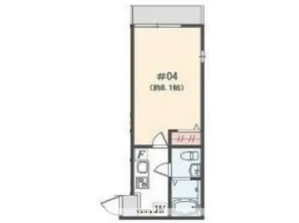 アザーレ・キュリオス伊勢原(1K/1階)の間取り写真