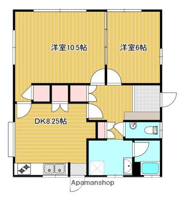 京急久里浜線 三崎口駅 バス乗車時間:12分 林四ツ角バス停で下車 徒歩1分 1階建 築45年(2DK)の間取り写真