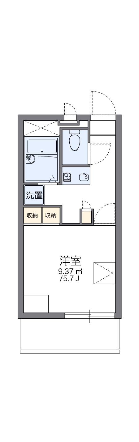 レオパレスエスペランサⅡ(1K/3階)の間取り写真
