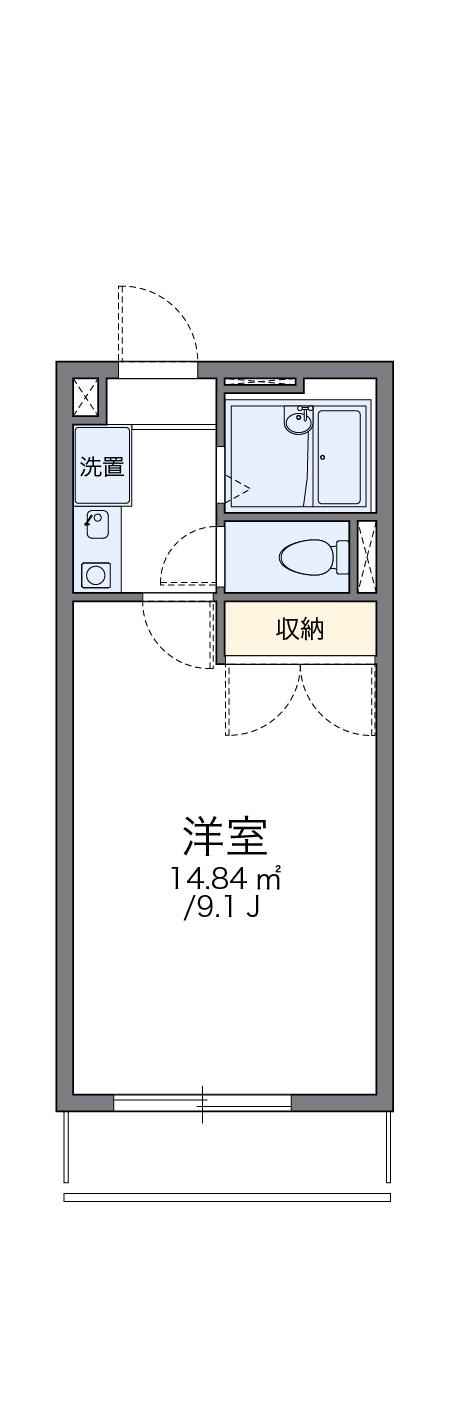 レオパレスクレアⅡ(1K/2階)の間取り写真