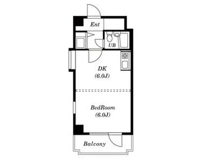 ナルセガオカマンション(1DK/3階)の間取り写真