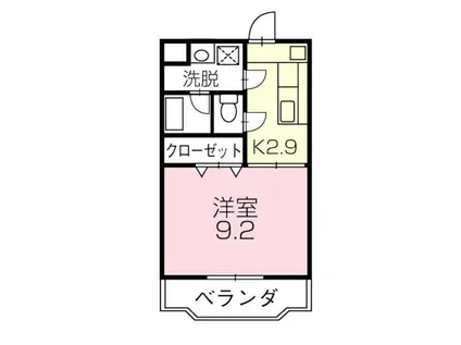 アネシスK(1K/3階)の間取り写真