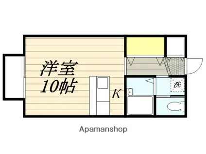 プレサージュ(ワンルーム/1階)の間取り写真