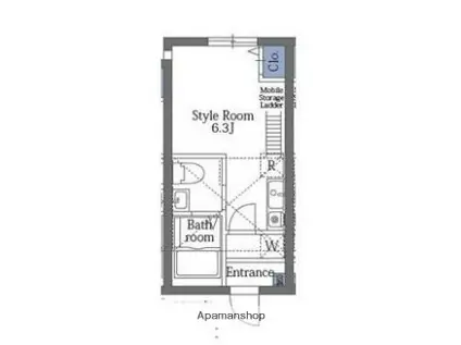 ミネルヴァ横浜港北Ⅰ(ワンルーム/1階)の間取り写真