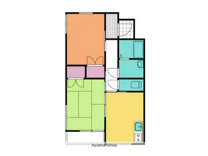 ベルデIZAWA(2DK/2階)の間取り写真