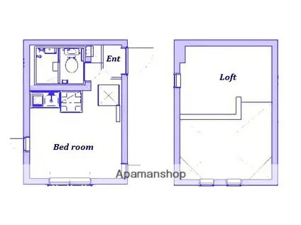 リオス長後(ワンルーム/2階)の間取り写真