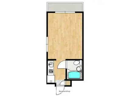 アゼリア東戸塚(ワンルーム/4階)の間取り写真