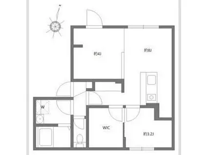 アピチェ池上(1SLDK/2階)の間取り写真