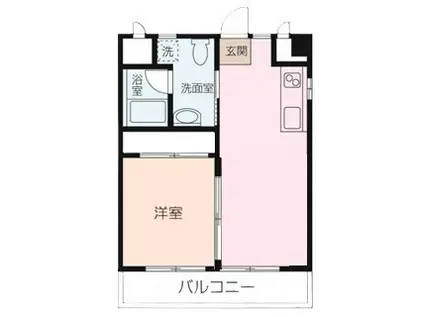 根岸ハイツ(1LDK/2階)の間取り写真