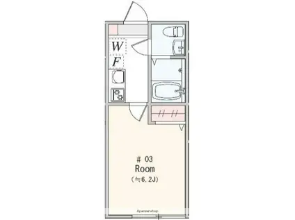 アザーレ・レーヴ淵野辺(1K/1階)の間取り写真