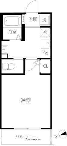 TS CUORE三ツ境Ⅰ(1K/2階)の間取り写真