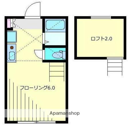 グランフェリオ相模原(ワンルーム/2階)の間取り写真