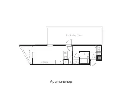 パークサイド西横浜(ワンルーム/5階)の間取り写真