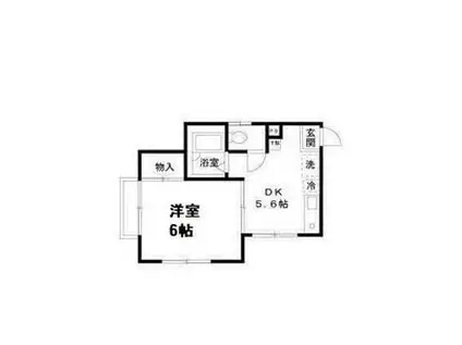 エクセル木曽(1K/2階)の間取り写真