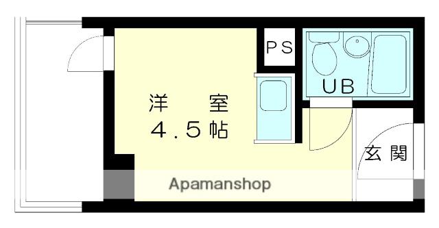 ロイヤル石川町(ワンルーム/2階)の間取り写真