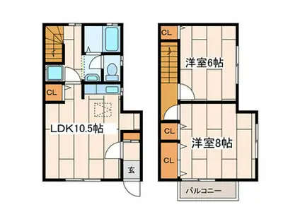 アムール鎌倉(2LDK)の間取り写真