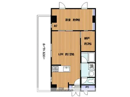 プロミネンス14(1SLDK/2階)の間取り写真