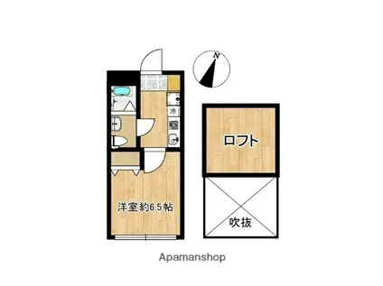 V STAGE Ⅱ(1K/2階)の間取り写真