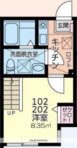 フォーマルハウト二俣川Ⅱ(1K/1階)の間取り写真