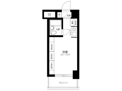 クリオ新子安ファースト(ワンルーム/7階)の間取り写真