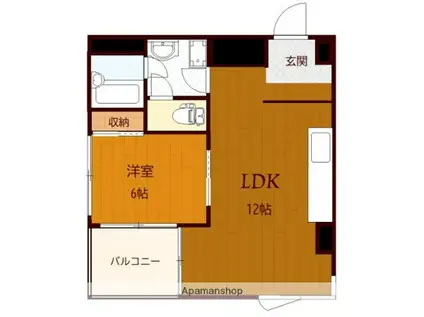 レナジア横浜保土ヶ谷(1LDK/3階)の間取り写真