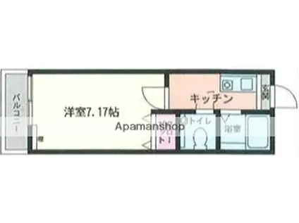 グランドール本郷台(1K/2階)の間取り写真