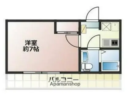 プロシード追浜(1K/1階)の間取り写真