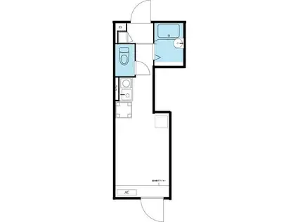 リブリ・OASIS(ワンルーム/2階)の間取り写真