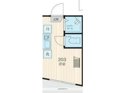 TM古川町(ワンルーム/2階)の間取り写真