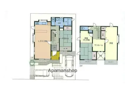京浜東北・根岸線 港南台駅 バス乗車時間:23分 犬山バス停で下車 徒歩4分 2階建 築33年(3LDK)の間取り写真