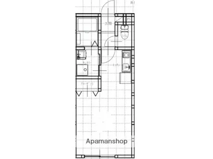 ビリーブ大津(1K/1階)の間取り写真