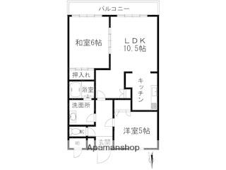 ソレイル梶ヶ谷2(2LDK/4階)の間取り写真