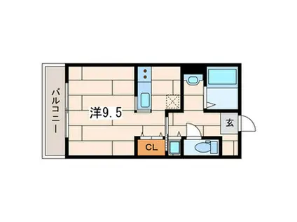 ビラ堀ノ内(ワンルーム/2階)の間取り写真