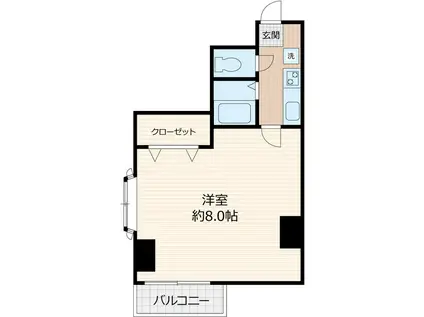 ニューアイコーマンション(1K/2階)の間取り写真