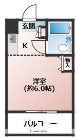 トップ桜木町第二(ワンルーム/1階)の間取り写真