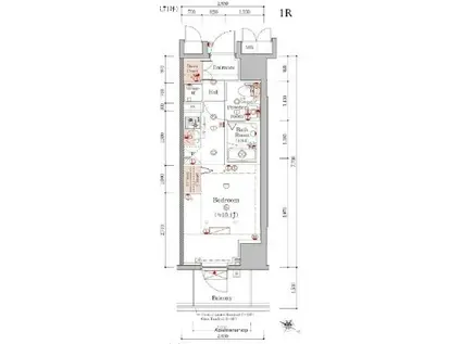 AZEST横濱大通公園(ワンルーム/6階)の間取り写真