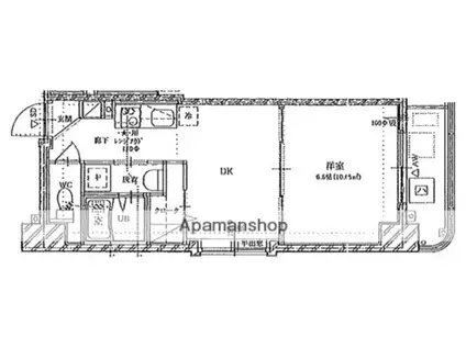 リーヴェルグランデ横浜中川(1DK/5階)の間取り写真