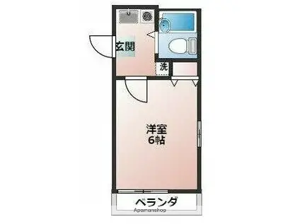 エキスプレス清水ケ丘(1K/2階)の間取り写真