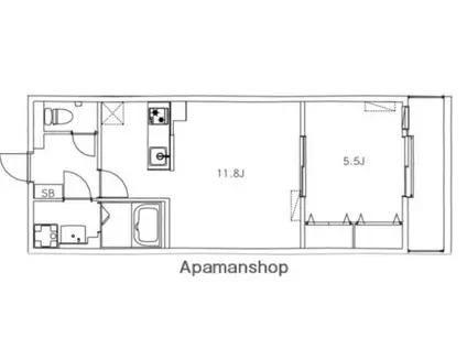 FELICE(1LDK/2階)の間取り写真