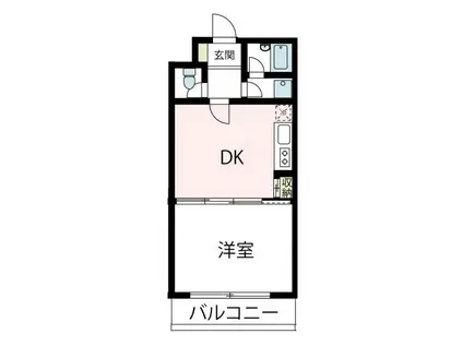 リジェール(1LDK/3階)の間取り写真