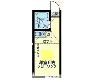 ユナイト瀬ヶ崎エリオット(ワンルーム/1階)の間取り写真
