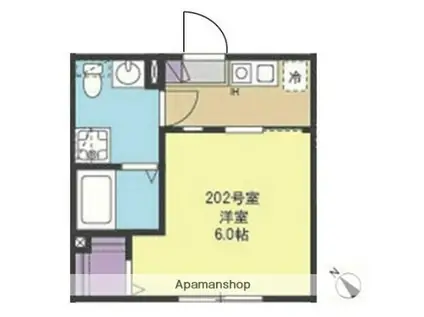 シュティル南太田(1K/1階)の間取り写真