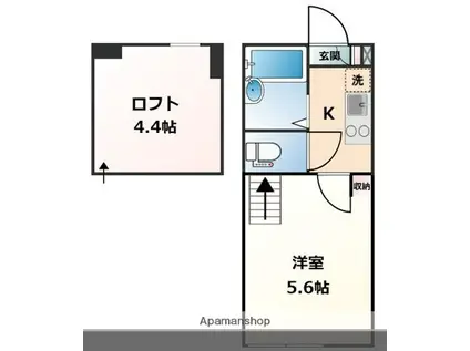 ベステージ金沢文庫Ⅳ(1K/1階)の間取り写真